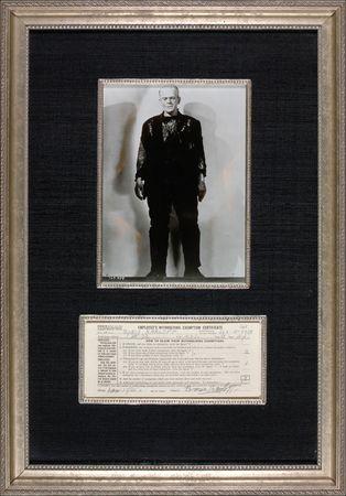 Lot #790 Boris Karloff Signed Document - Image 1
