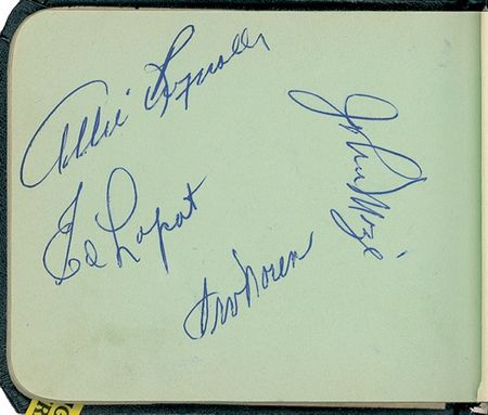Lot #1407 Vintage Sports Autograph Album Autograph Album - Image 1