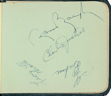 Lot #1407 Vintage Sports Autograph Album Autograph Album - Image 2