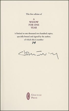 Lot #425 John Irving Book - Image 1