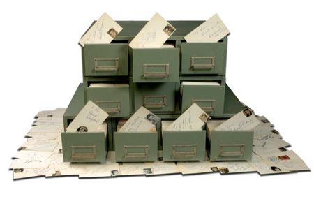 Lot #716 Celebrity Signature Collection: CAST OF THOUSANDS: Gigantic collection of more than 16,000 in-person signatures, including athletes, authors, Oscar winners, and ?greenhorns? who became Hollywood legends - Image 1