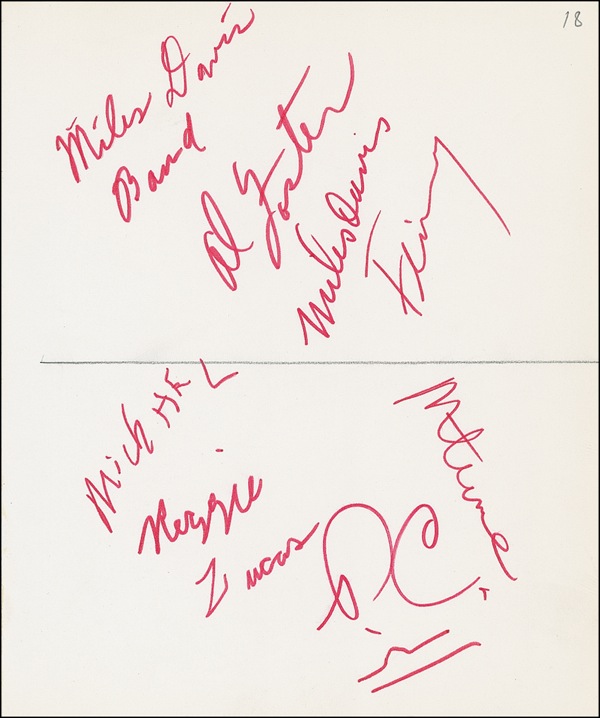 Miles Davis Signature | RR Auction