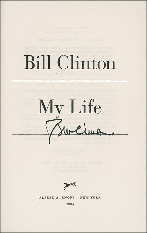 Lot 16 Bill Clinton Book