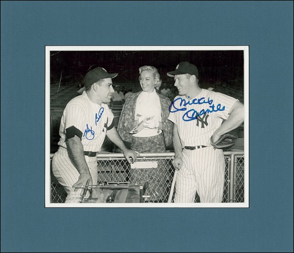 Lot 1433 Mickey Mantle and Yogi Berra Signed Photograph