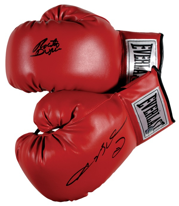 Lot 1421 Sugar Ray Leonard and Roberto Duran Group Lot