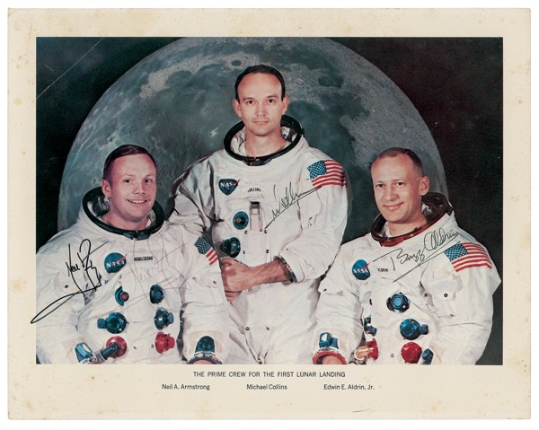 Lot 299 Apollo 11 Signed Photograph