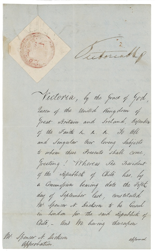 Lot 244 Victoria Signed Document