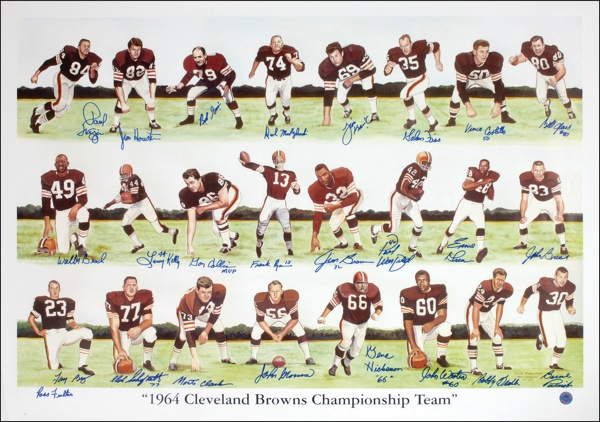 Lot 1294 Cleveland Browns Print