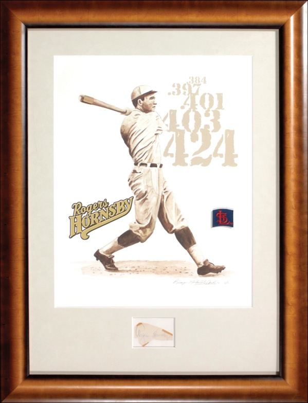 Lot 1390 Rogers Hornsby Signature