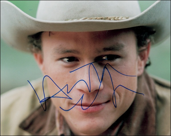 Lot 942 Heath Ledger Signed Photograph