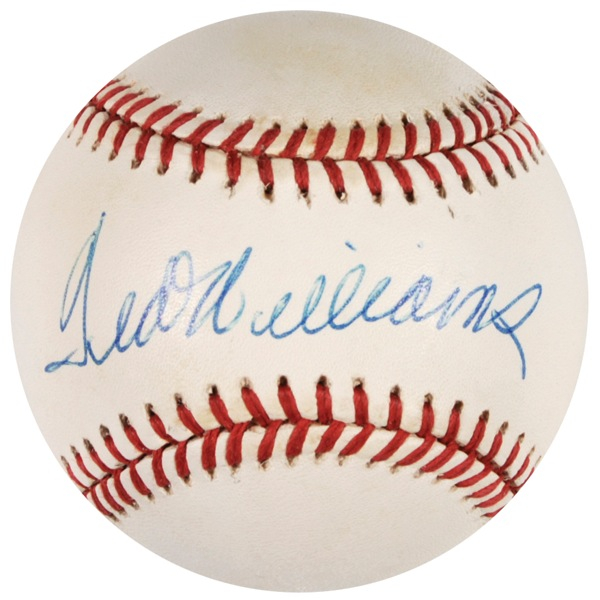 Lot 1561 Ted Williams Baseball