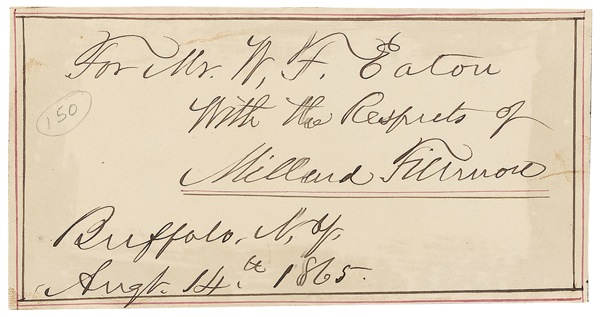 Lot 34 Millard Fillmore Signature