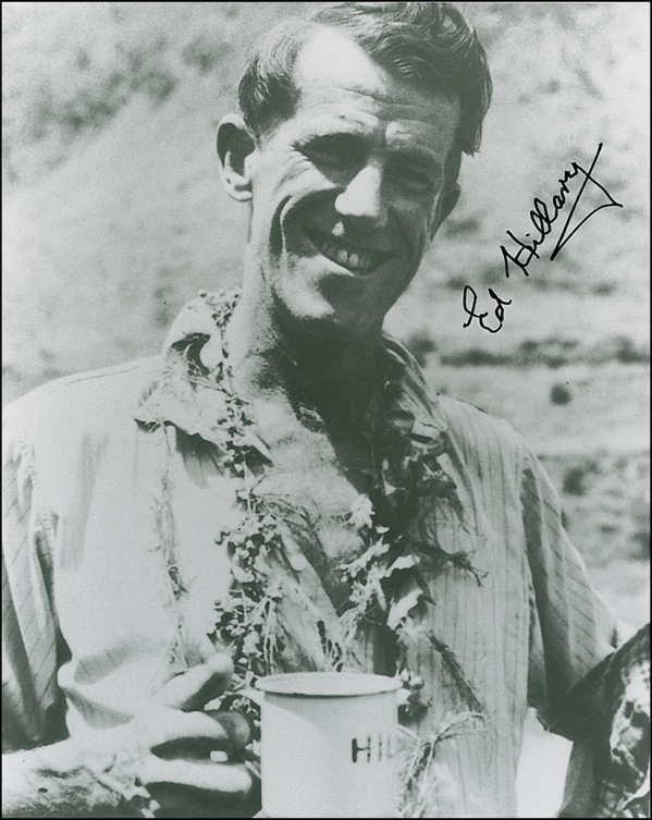 Lot 193 Edmund Hillary Signed Photograph