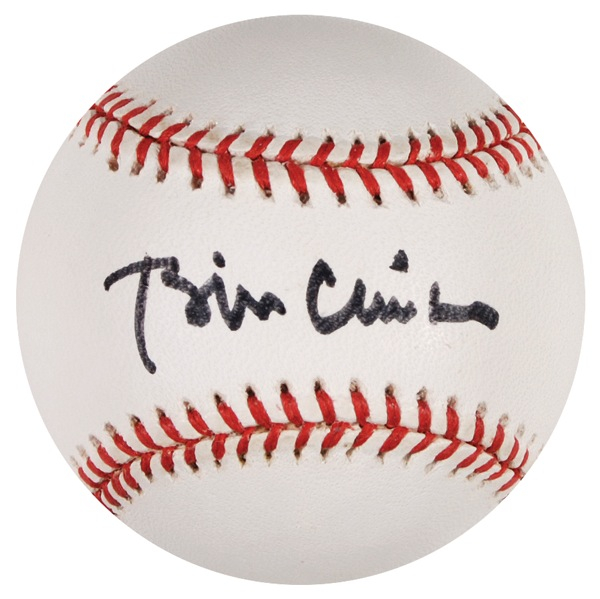 Lot 17 Bill Clinton Baseball