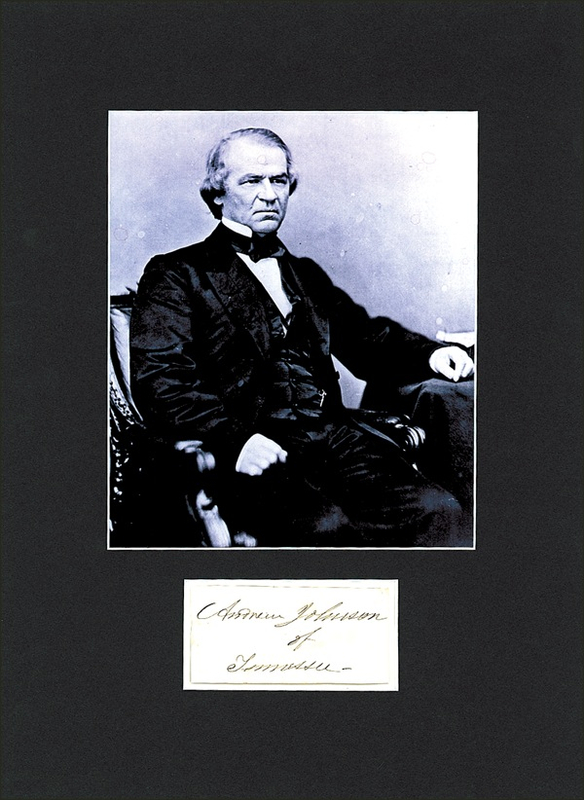 Lot 61 Andrew Johnson Signature