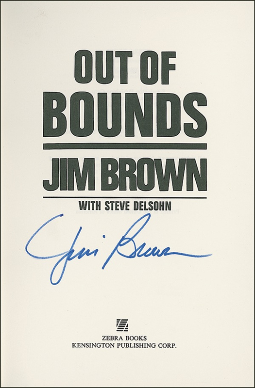 Lot 1272 Jim Brown Book