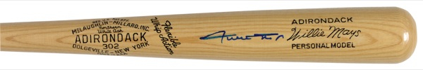 Lot 1452 Willie Mays Baseball Bat