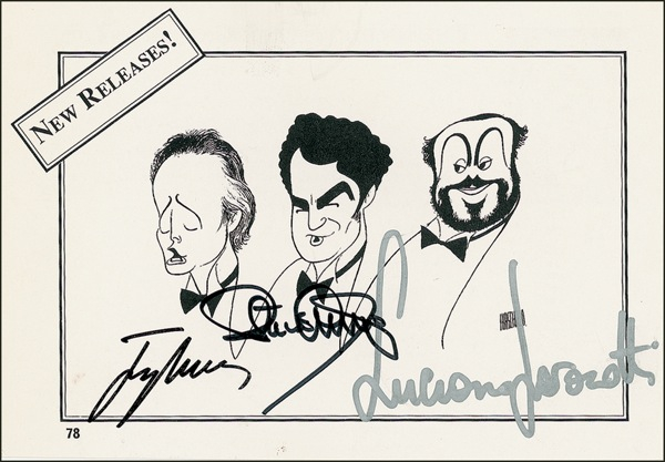 Lot 640 Three Tenors Print