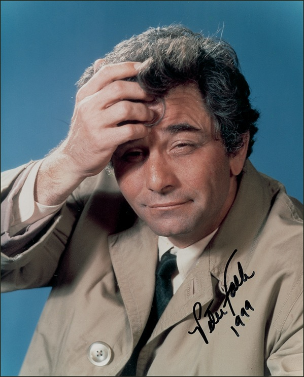 Lot 818 Peter Falk Signed Photograph