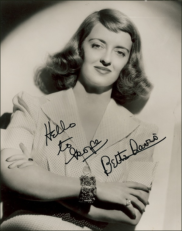 Lot 779 Bette Davis Signed Photograph
