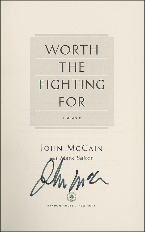 Lot 215 John McCain Book