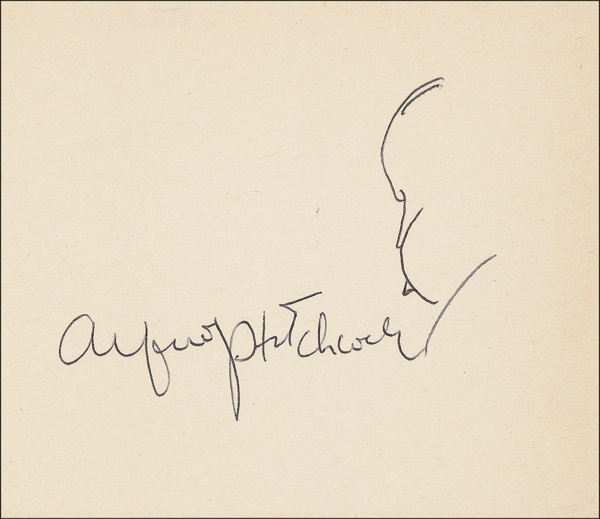 Lot 891 Alfred Hitchcock Signature