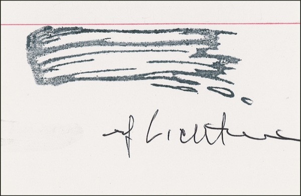 Lot 405 Roy Lichtenstein Sketch