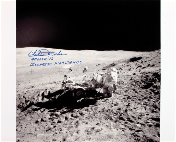 Lot 331 Charlie Duke Signed Photograph