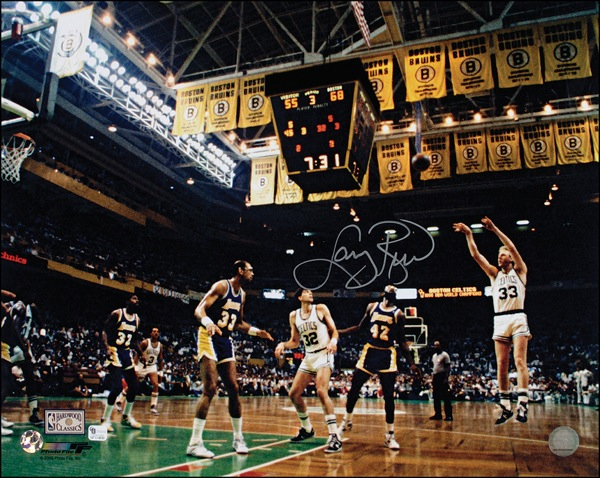 Lot 1231 Larry Bird Signed Photograph