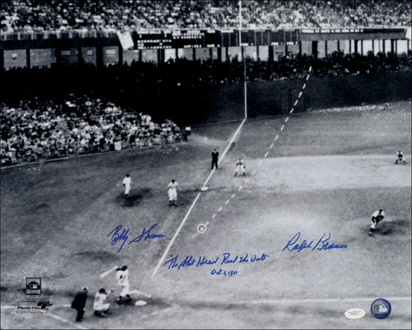 Lot 1266 Ralph Branca and Bobby Thomson Signed Photograph