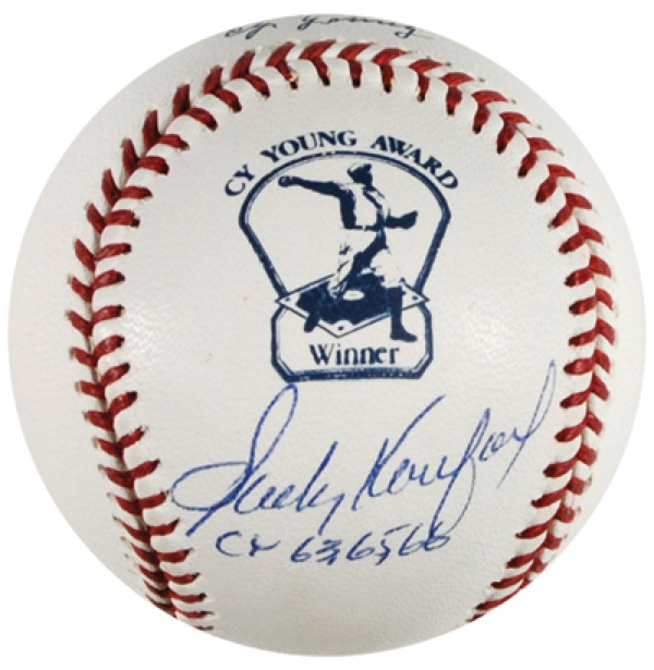 Lot 1413 Sandy Koufax Baseball