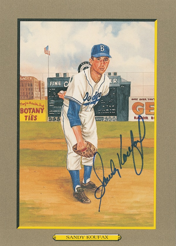 Lot 1414 Sandy Koufax Perez-Steele Card