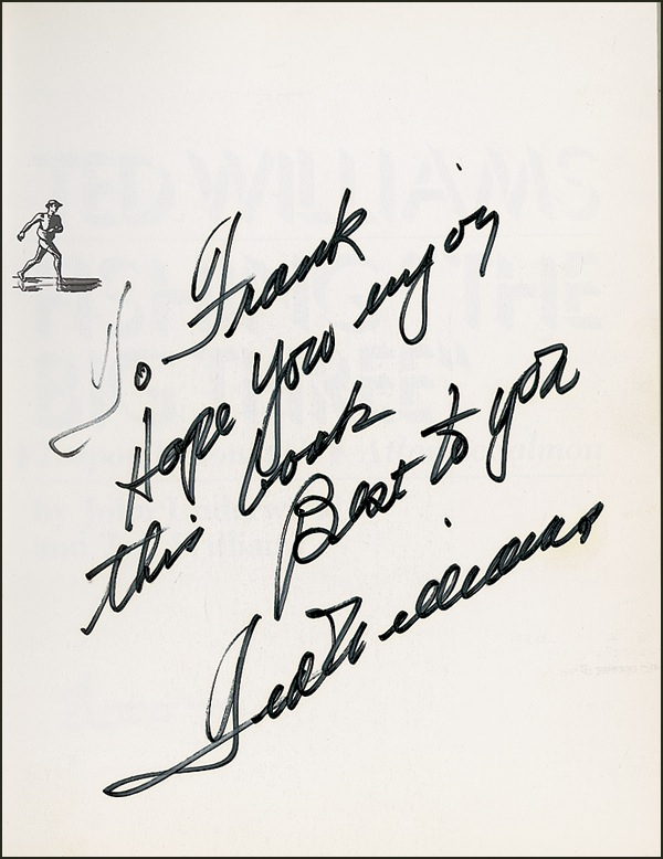 Lot 1565 Ted Williams Book