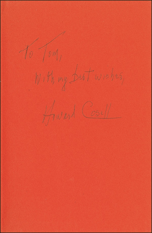 Lot 1301 Howard Cosell Book