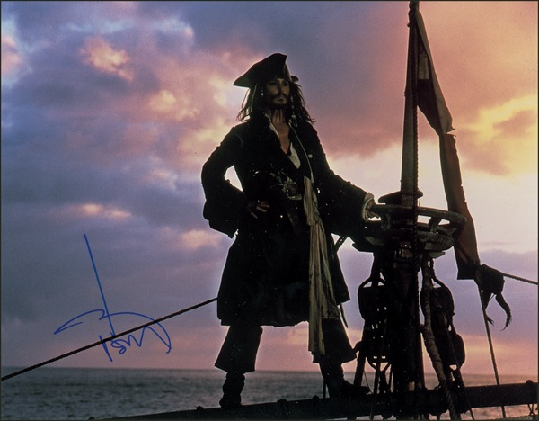 Lot 789 Johnny Depp Signed Photograph