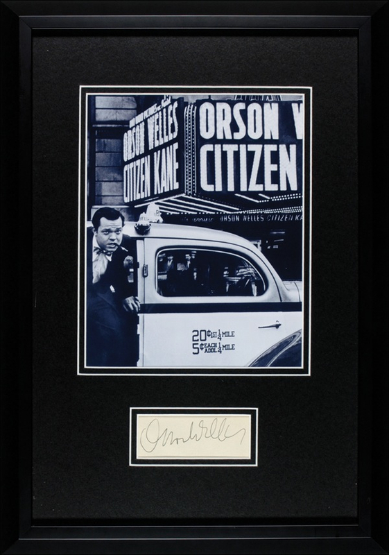 Lot 1135 Orson Welles Signature