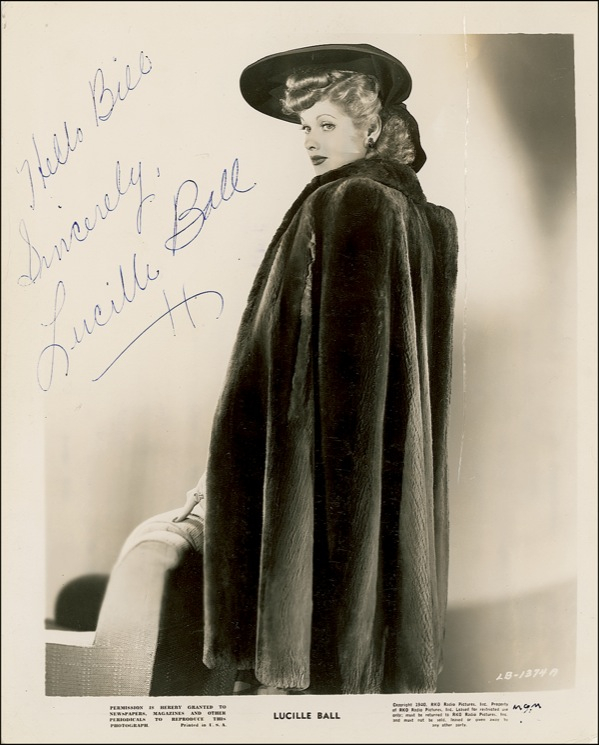 Lot 690 Lucille Ball Signed Photograph