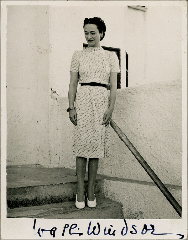 Lot 250 Duchess of Windsor Signed Photograph