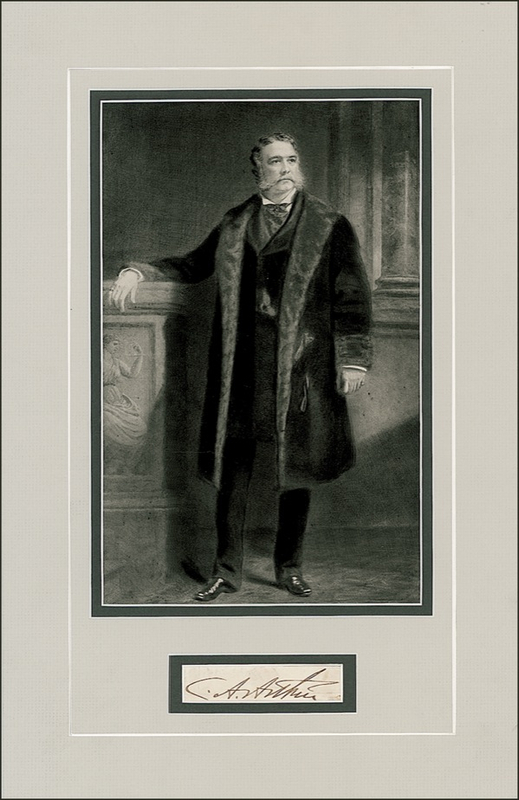 Lot 5 Chester A. Arthur Signature