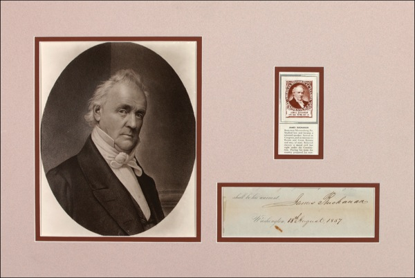 Lot 7 James Buchanan Signed Document