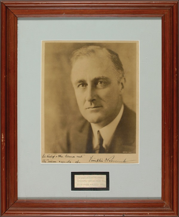 Lot 100 Franklin D. Roosevelt Signed Photograph