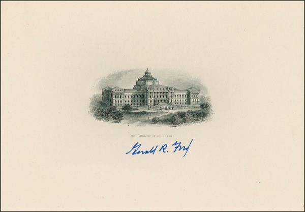 Lot 37 Gerald Ford Engraving