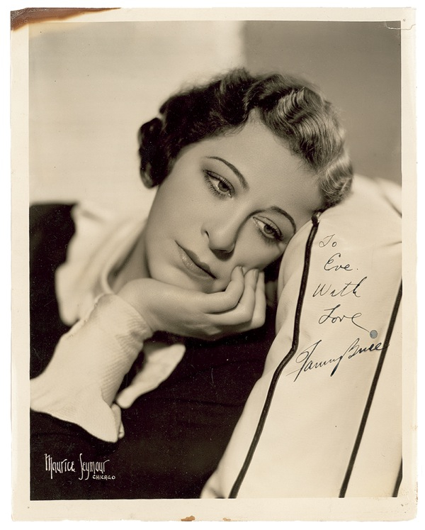 Lot 729 Fanny Brice Signed Photograph