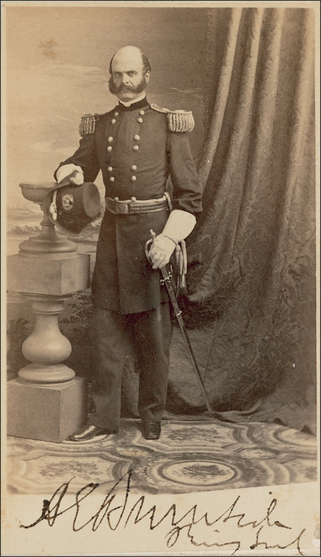 Lot 256 Ambrose E. Burnside: With sideburns on display