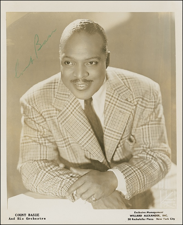 Lot 499 Count Basie Signed Photograph