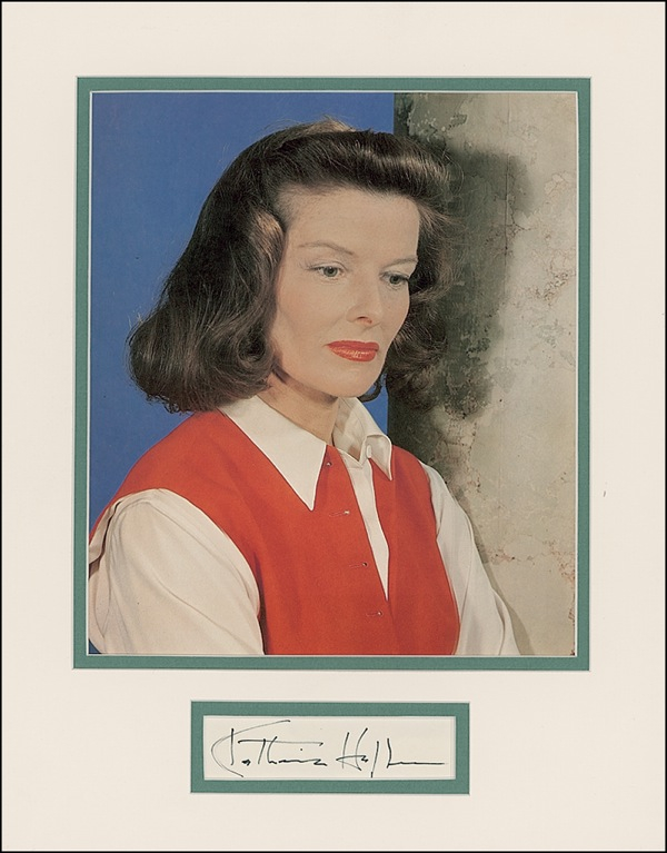 Lot 883 Katharine Hepburn Signature