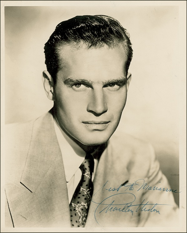 Lot 889 Charlton Heston Signed Photograph