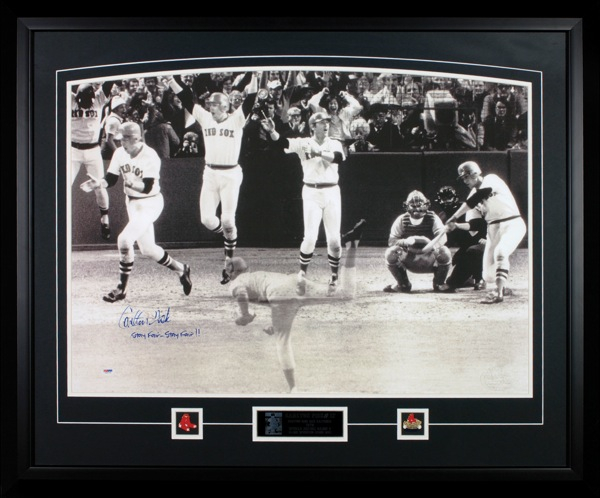 Lot 1339 Carlton Fisk Signed Photograph