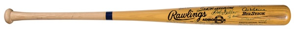 Lot 1205 Baseball Hall of Fame Baseball Bat