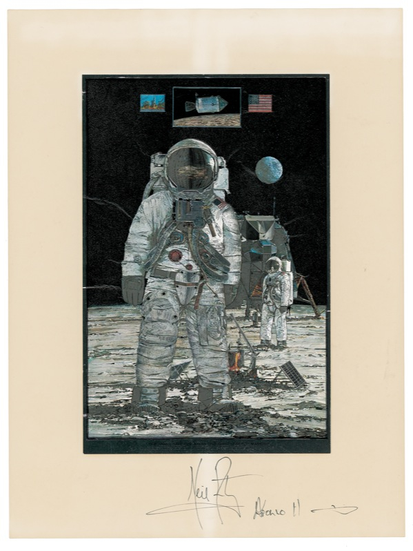Lot 313 Neil Armstrong Print